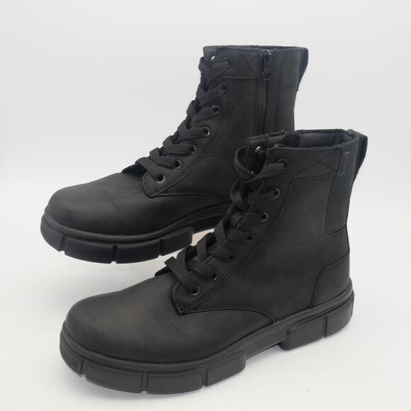 New Sorel  EXPLORER STRT Women's 10.5 Lace Boots Black Zip Up Combat - Picture 1 of 7